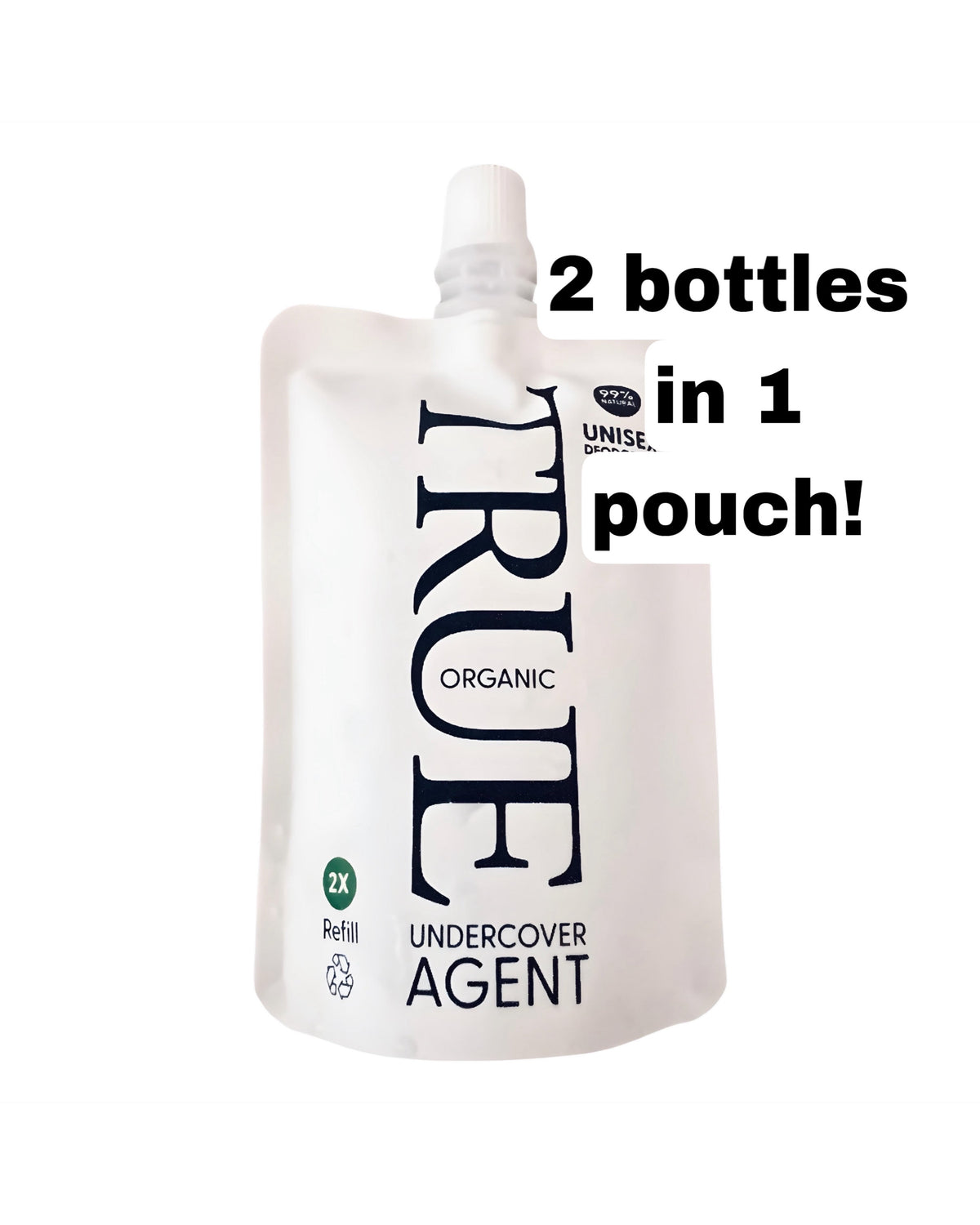Undercover Agent Natural Deodorant Refill Pouch – Original Cypress by True Organic of Sweden