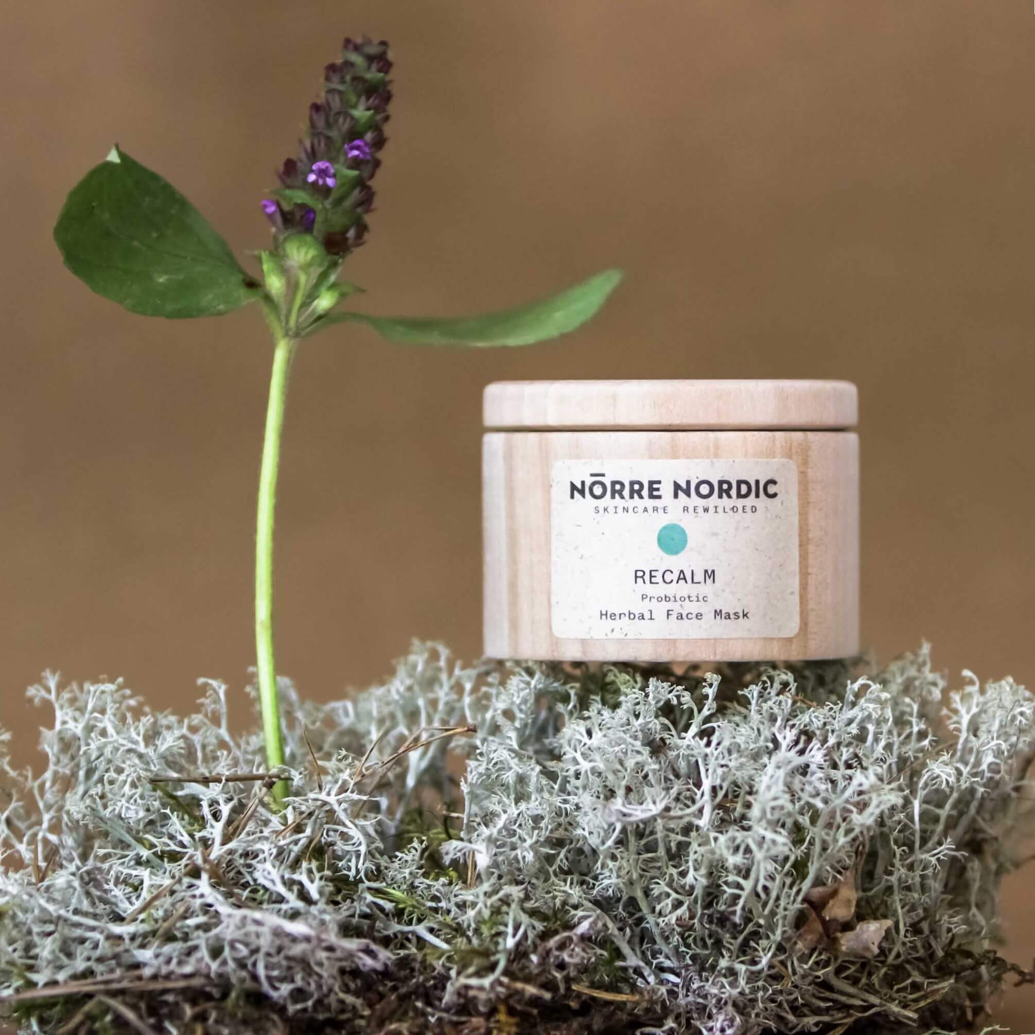 Nörre Nordic RECALM Herbal Face Mask for sensitive and dry skin
