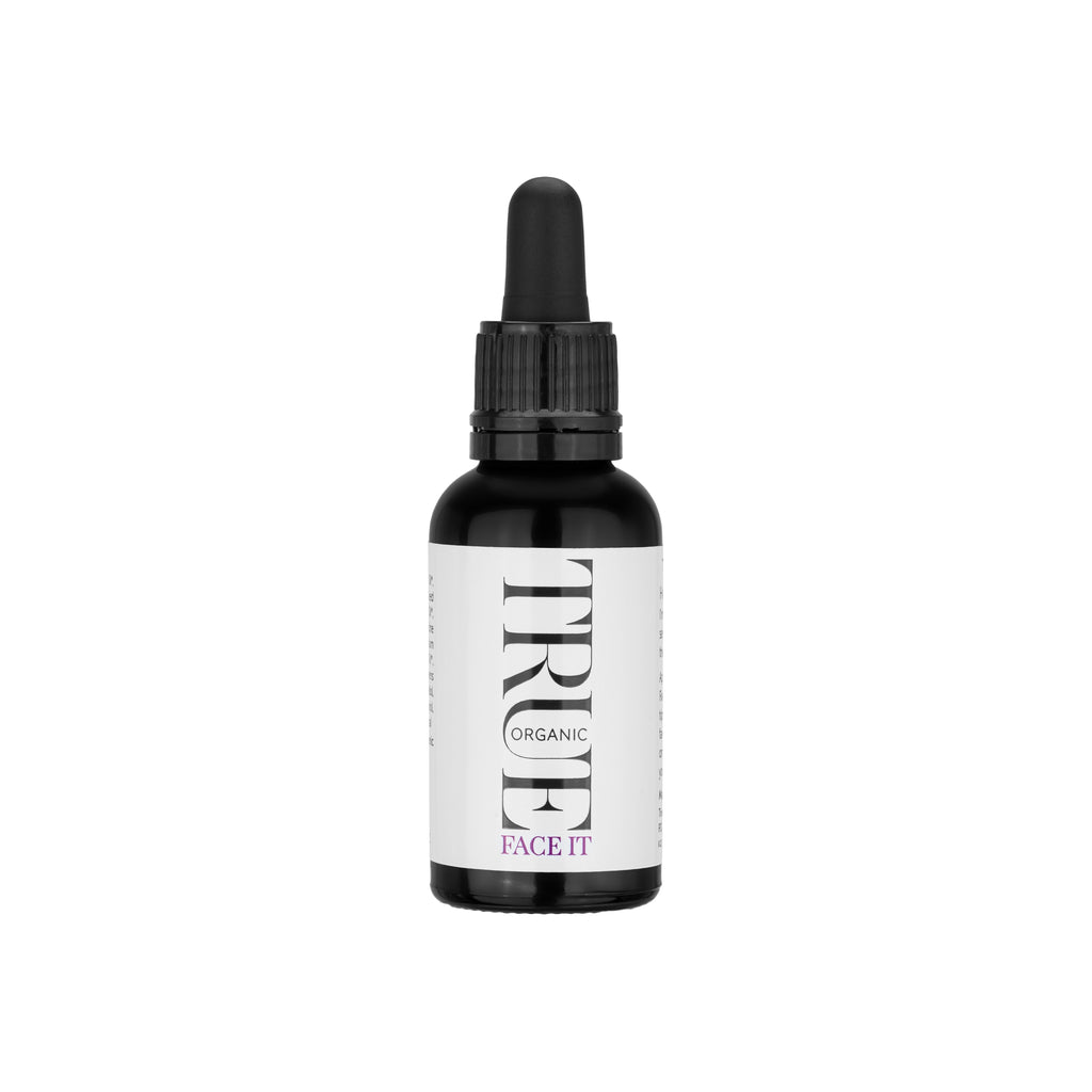 Face It Organic Serum by True Organic of Sweden close-up