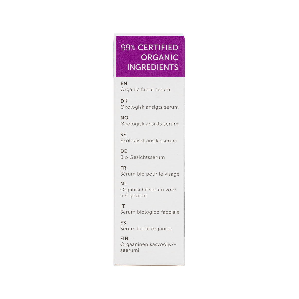 True Organic of Sweden Face It Organic Serum certified organic