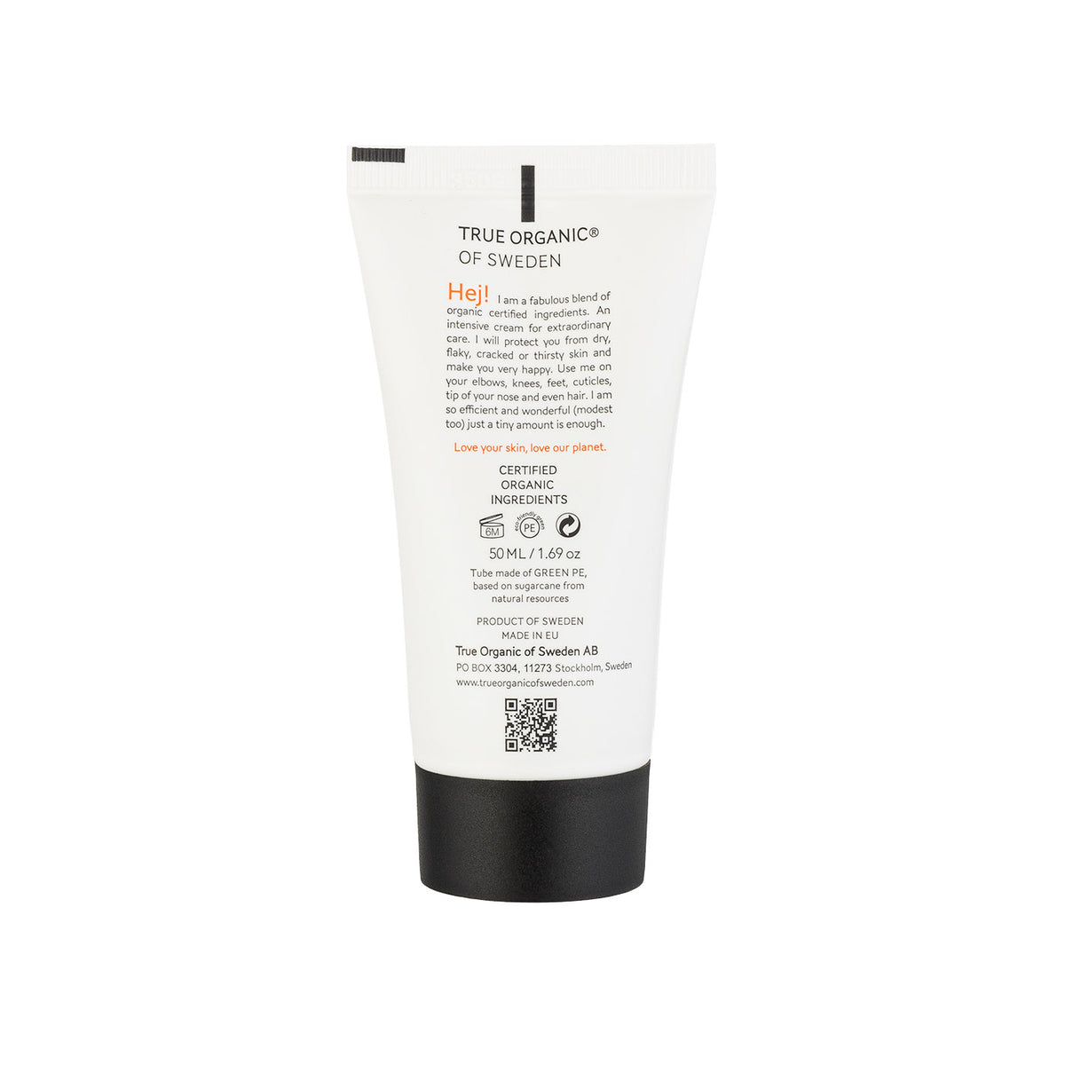 True Organic of Sweden refillable natural deodorant detail